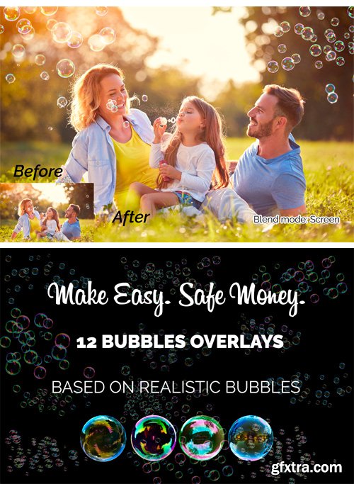 CM - 12 Soap Bubbles Photo Overlays 1724003