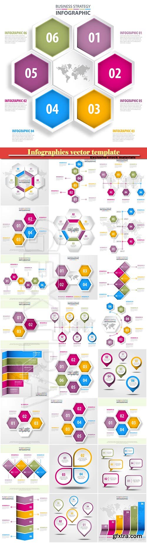 Infographics vector template for business presentations or information banner # 7