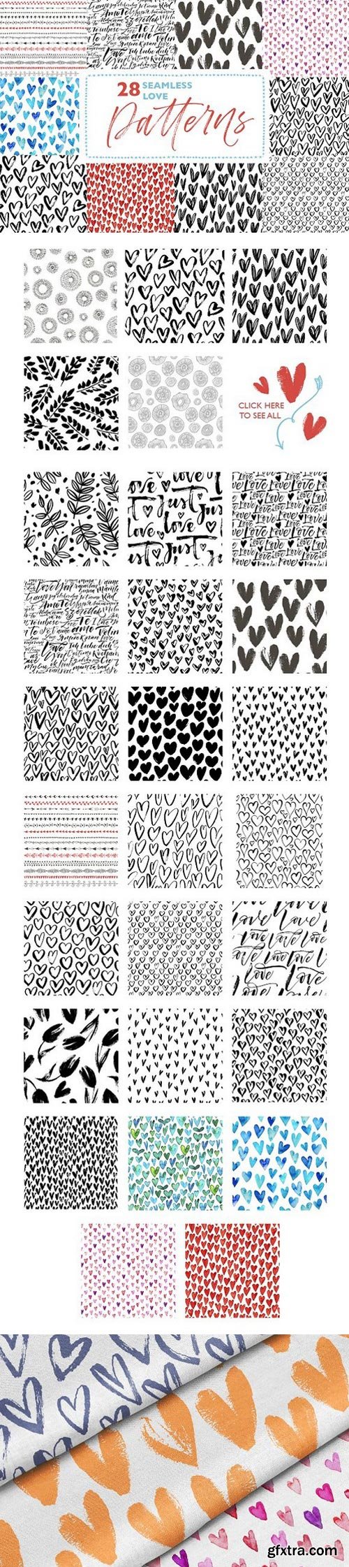 CM - 28 seamless love patterns. 1668115