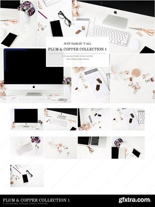 CM - Plum Copper Styled Stock Photos 1674669