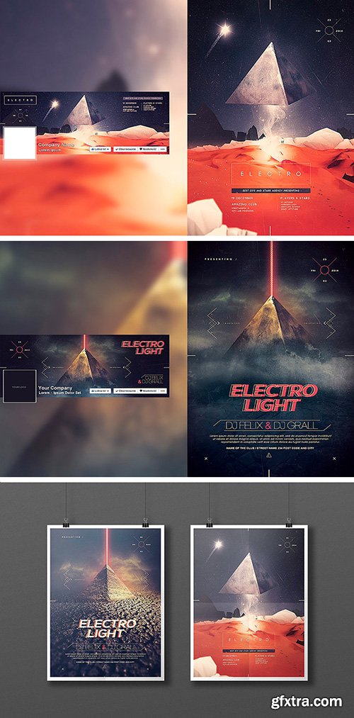 PSD Posters - Electro Pyramid