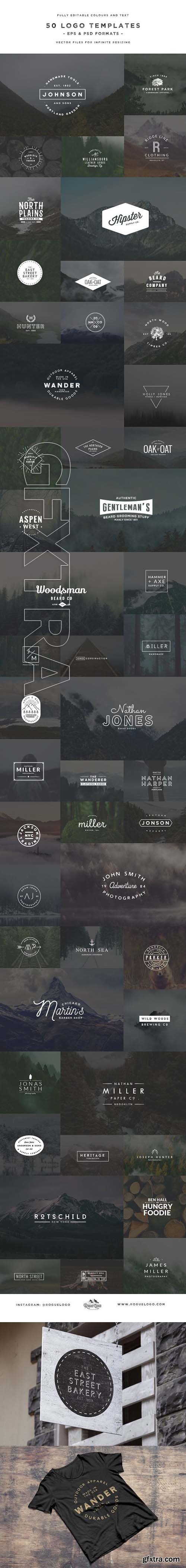 CM - 50 Vintage Logo Templates 1754892