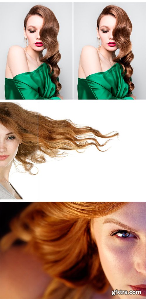 CM - Hair Shine Photoshop Action 1724603