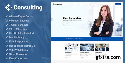 ThemeForest - Consulting v1.0 - Business, Finance, Broker, Advisor & Accounting HTML5 Template