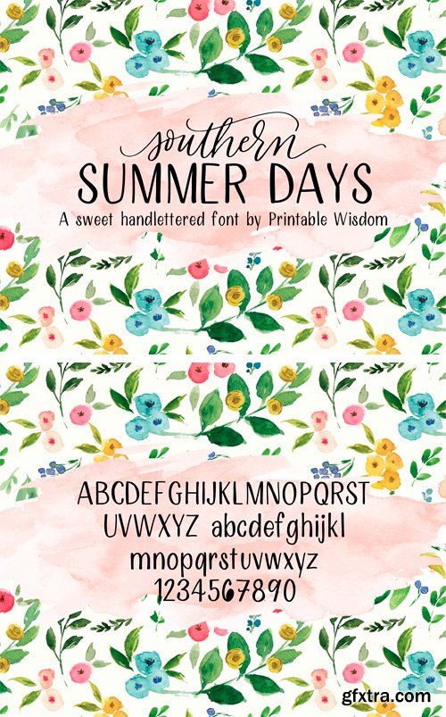 CM - Southern Summer Days Font 1709678