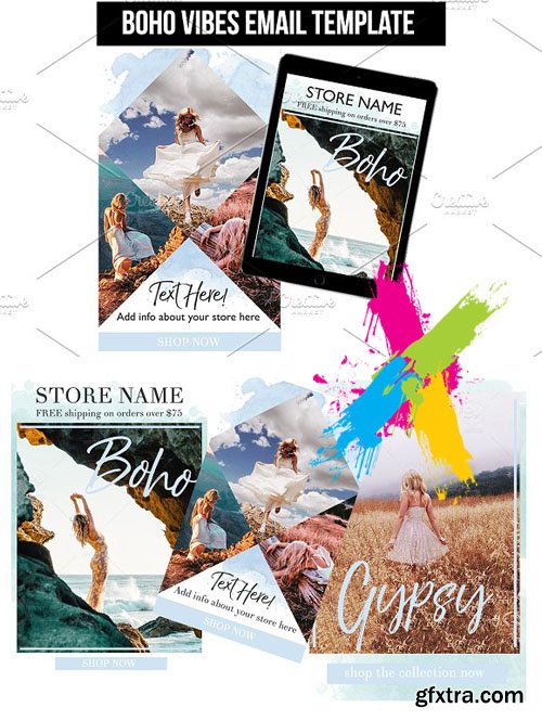 Creativemarket - Boho Vibes Email Template 1756007