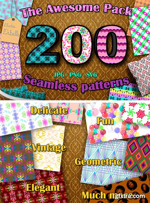 CM - THE AWESOME PACK - 200 Patterns 1724936