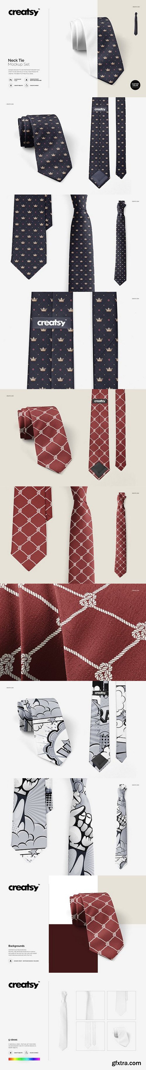 CM - Neck Tie Mockup Set 1686987