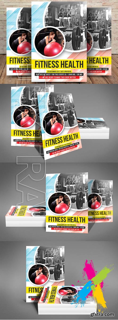 Creativemarket - Health & Fitness Gym Flyer Template 1766232