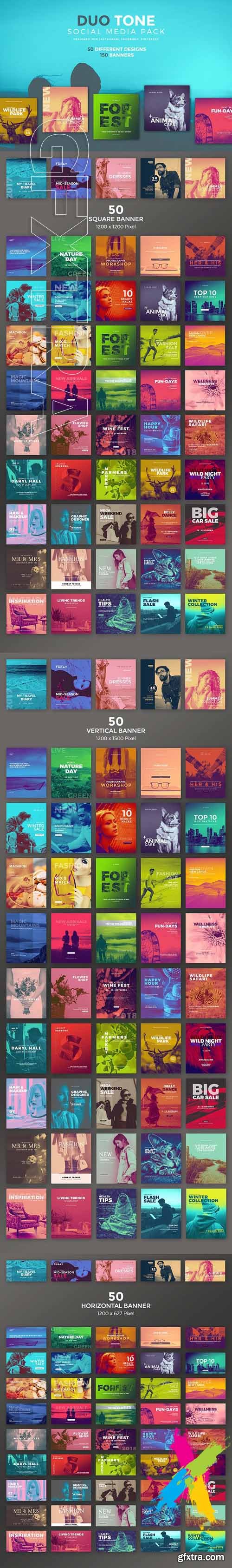 Creativemarket - Duo Tone - Social Media Pack 1765533