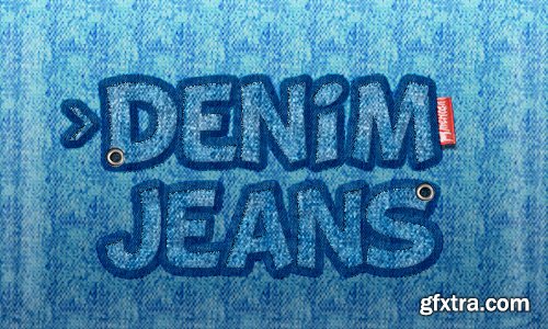 PSD Text Style - Jeans