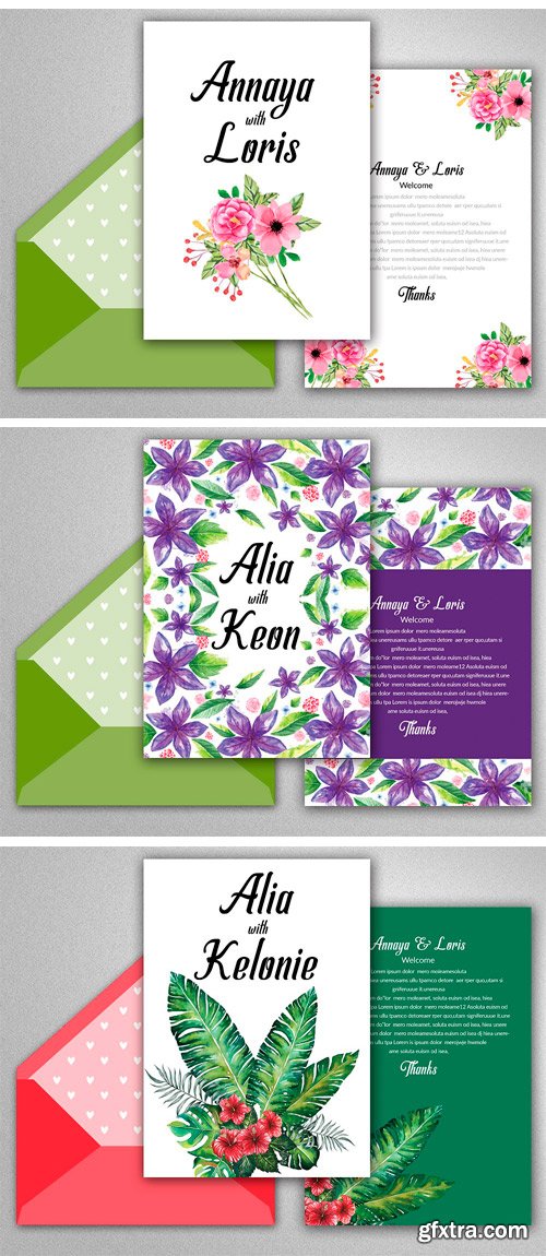 CM - 10 Wedding Invites Bundle Vol.02 1725818