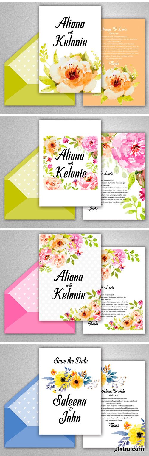 CM - 10 Wedding Invites Bundle Vol.02 1725818