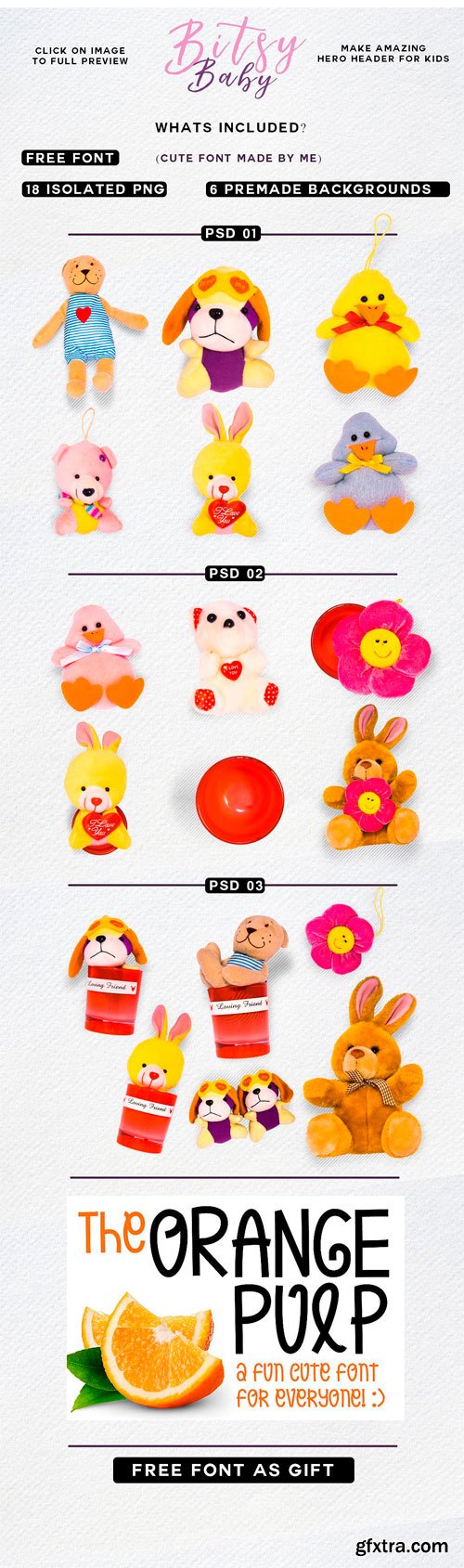 CM - Bitsy Baby Stuff Toys Scene Creator 1705915