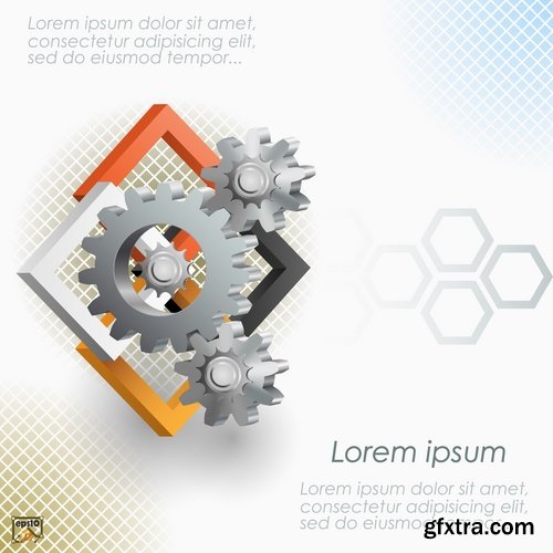 Vector a background picture industrial service template website sample cover 25 Eps