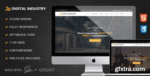 ThemeForest - Digital Industry v1.0 - Industrial Business HTML Template - 18618302