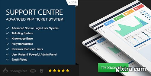 CodeCanyon - Support Centre v2.2.0 - Advanced PHP Ticket System - 6431145