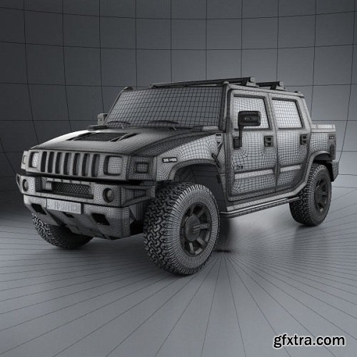 Hummer H2 SUT 2011 3D model