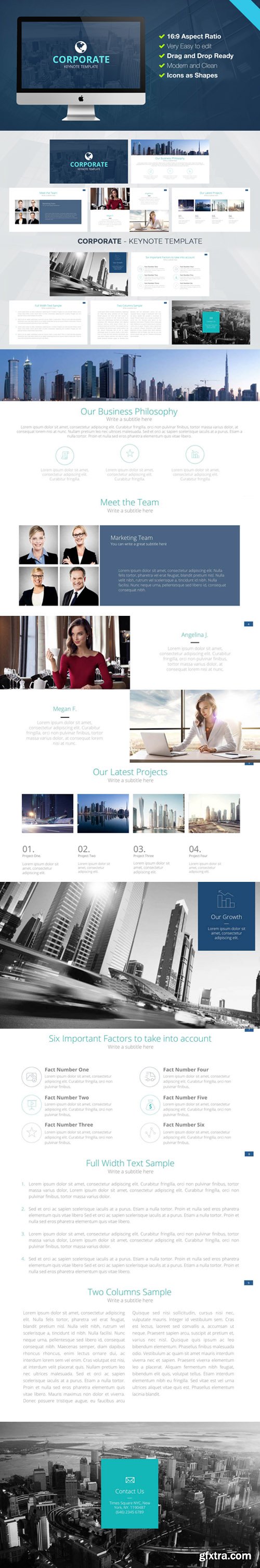 Corporate Keynote Presentation Template Deck