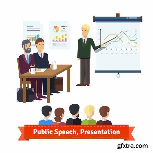 Cartoon image of different professions infographics businessman 2-25 Eps