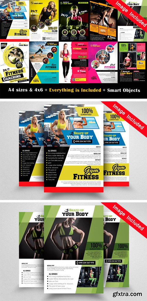 CM - 10 Fitness Flyer Bundle Vol.01 1724953