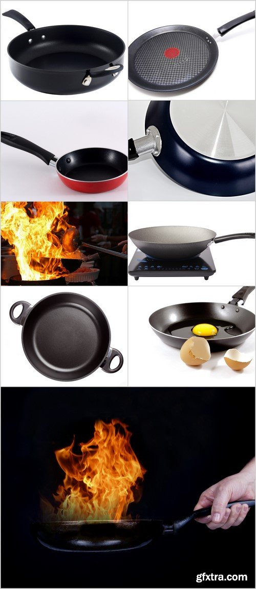 Frying pans 9X JPEG