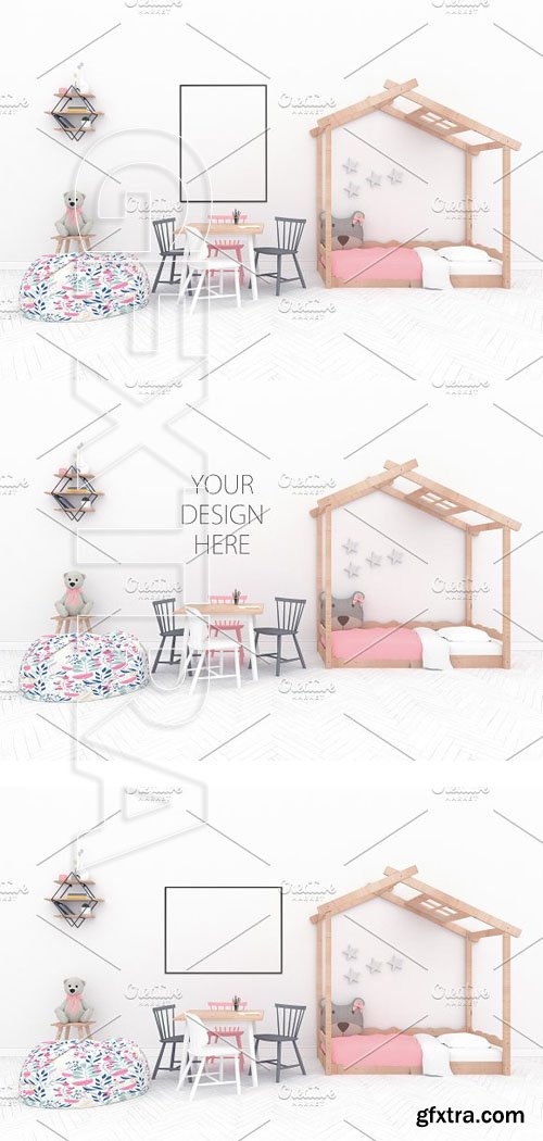 Creativemarket - Nursery mockup - interior mock up 1766701