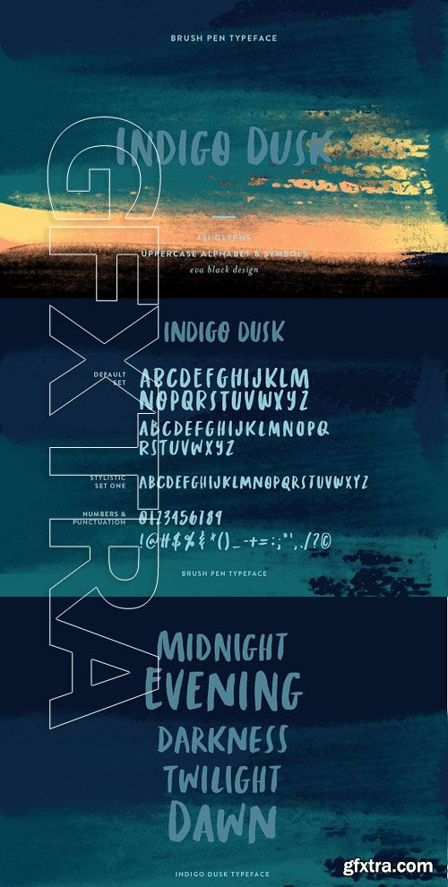 Creativemarket - Indigo Dusk Fonts Script 1722393