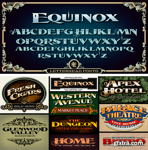 LHF Equinox Font Family