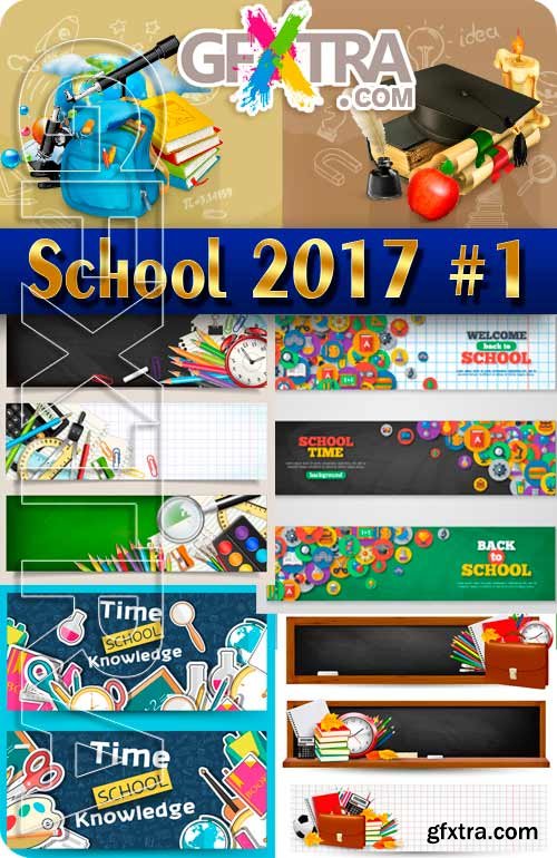 Back to School 2017 #1 - Stock Vector