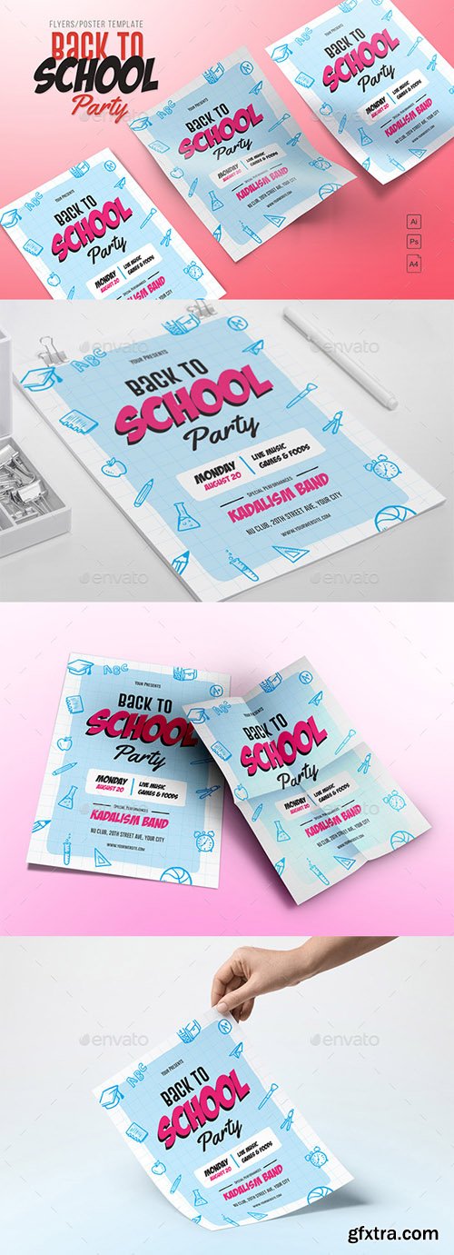 GR - Back to School Party Flyers 20491273