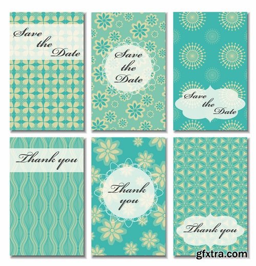 Template invitation card flyer banner brocade cover 25 EPS