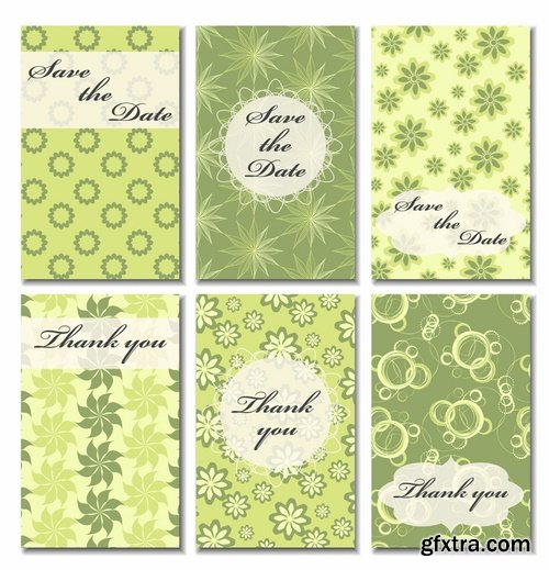 Template invitation card flyer banner brocade cover 25 EPS