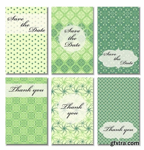 Template invitation card flyer banner brocade cover 25 EPS