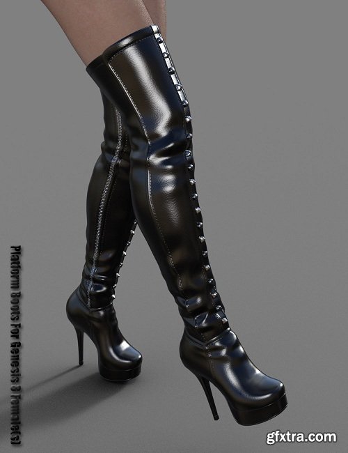 Platform Boots for Genesis 8 Female(s)