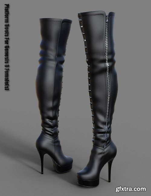 Platform Boots for Genesis 8 Female(s)