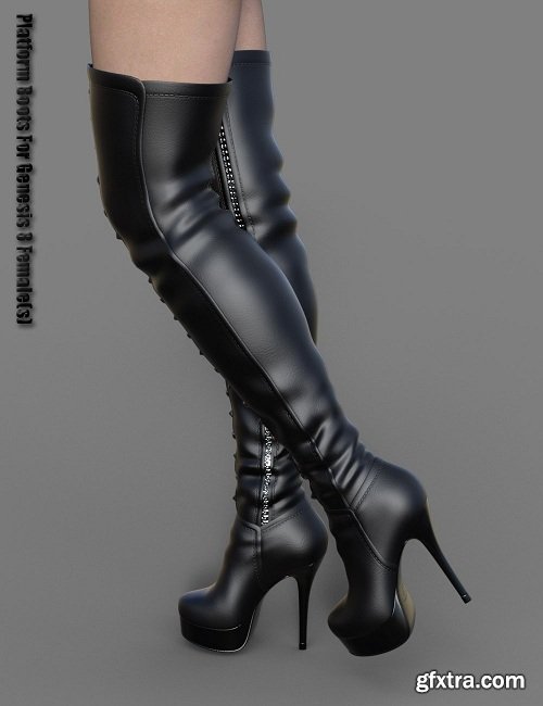 Platform Boots for Genesis 8 Female(s)