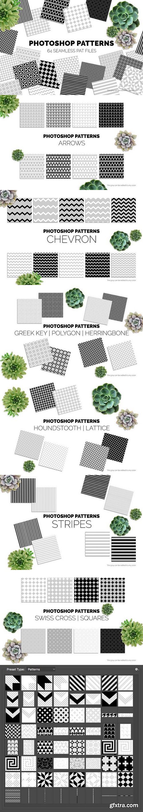 CM - 64 Seamless Photoshop Patterns 1697109