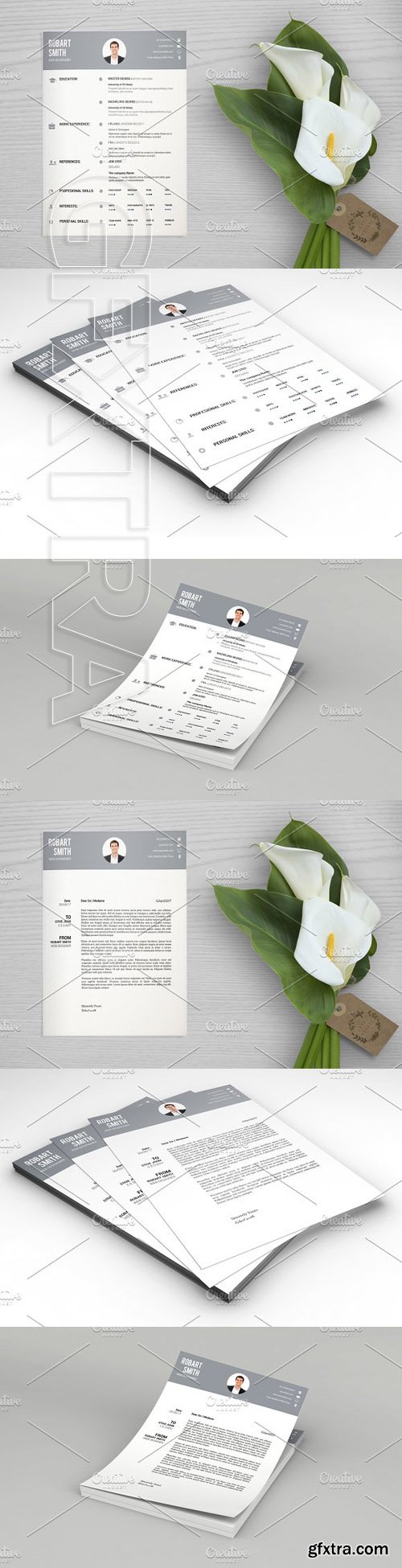 CreativeMarket - Resume Cv Template-V034 1677256