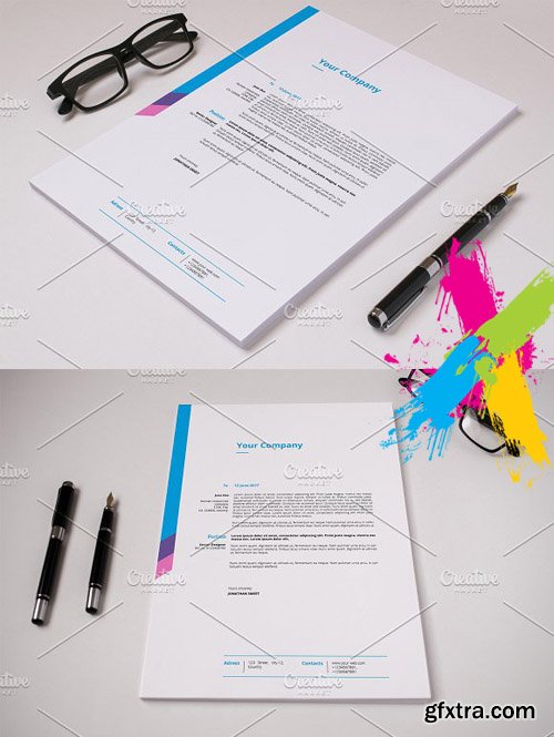 CreativeMarket - Corporate Letterhead-V13 1585780