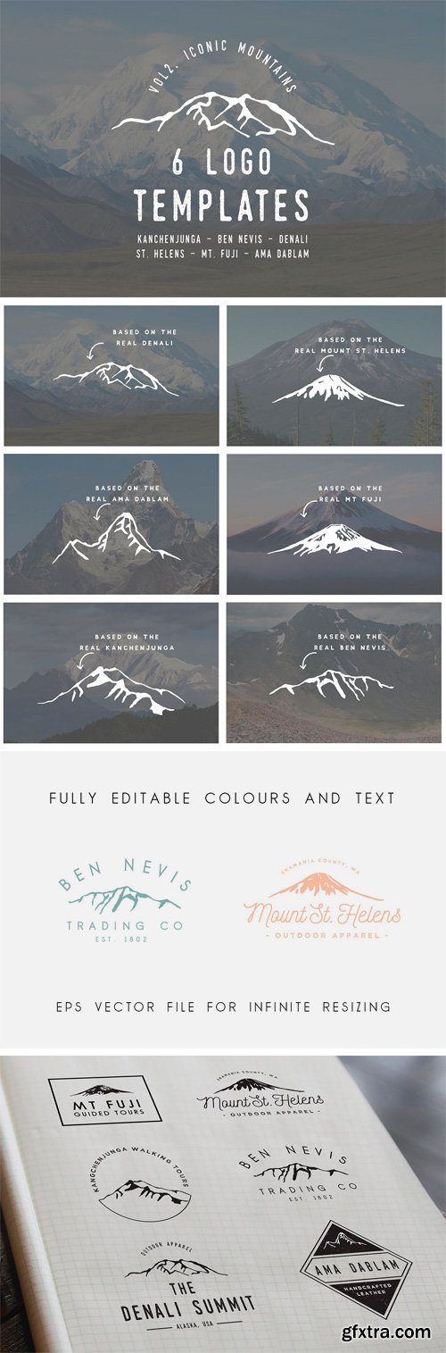 CM - Iconic Mountain Logo Templates Vol 2 1740691