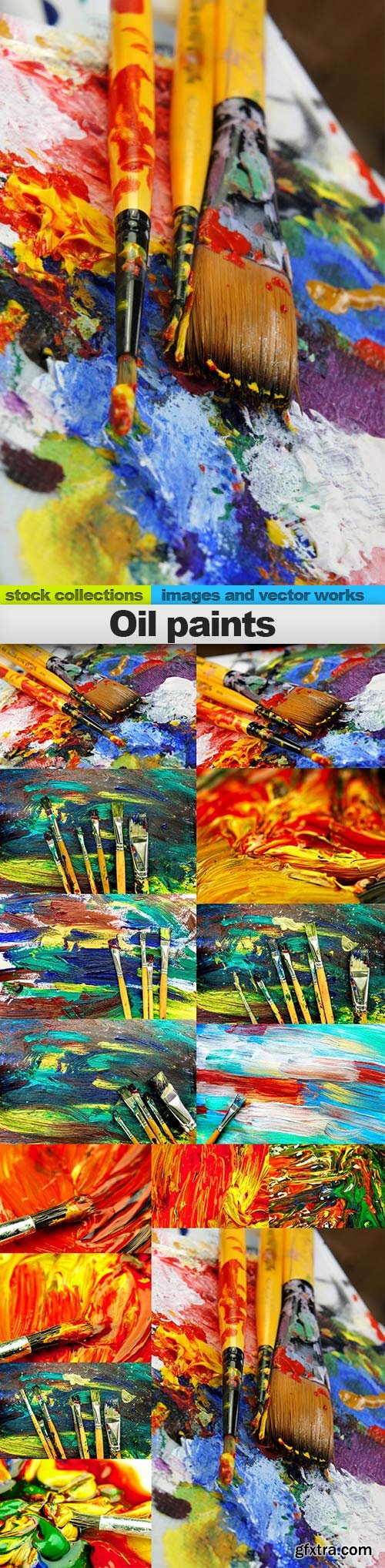 Oil paints, 15 x UHQ JPEG