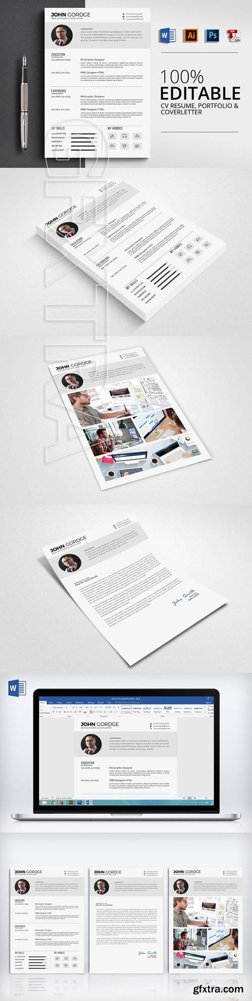 CreativeMarket - CV Resume 1755592