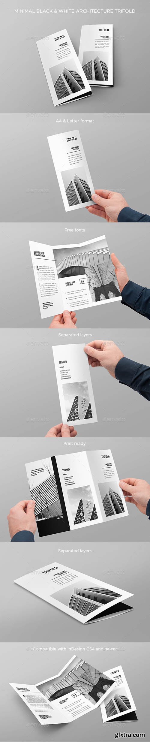 GR - Minimal Black & White Architecture Trifold 20512162