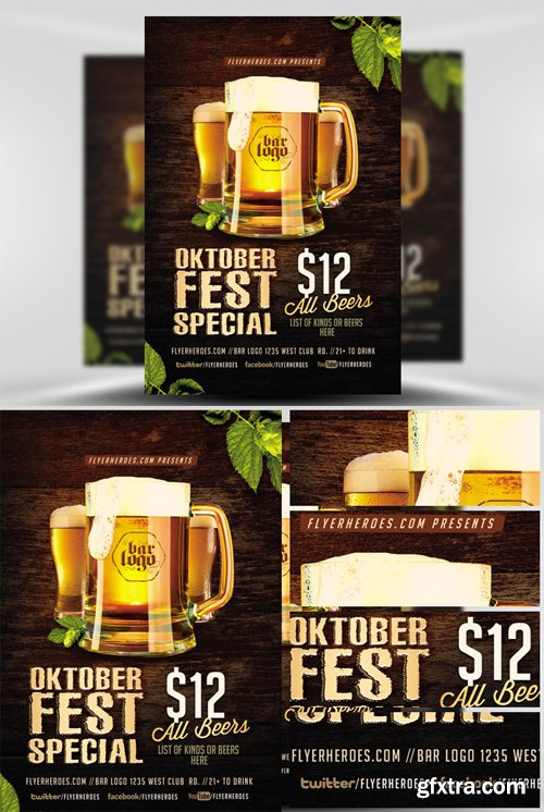 OktoberFest Drink Flyer Template V2