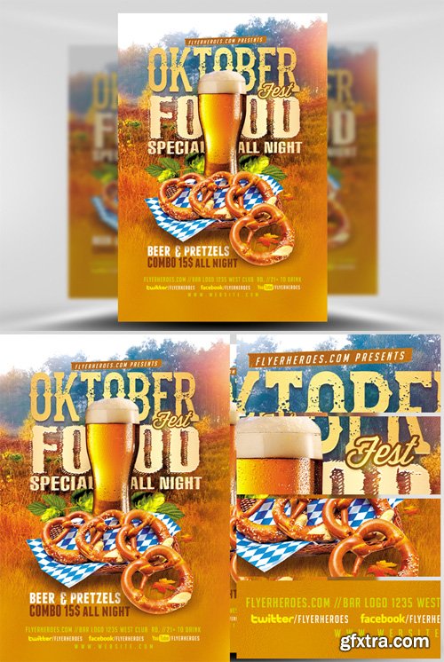 OktoberFest Food Flyer Template V1