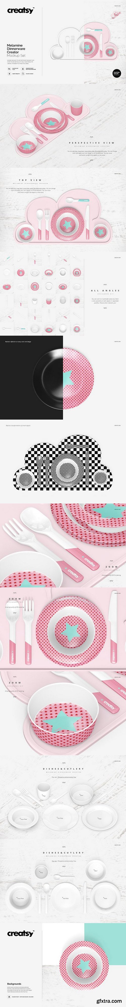 CM - Melamine Dinnerware Creator Mockup 1711601