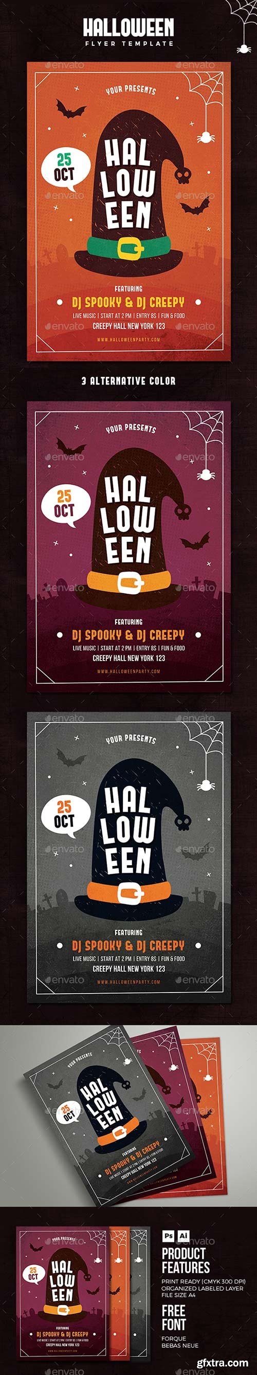 Graphicriver - Halloween Flyer 18101421