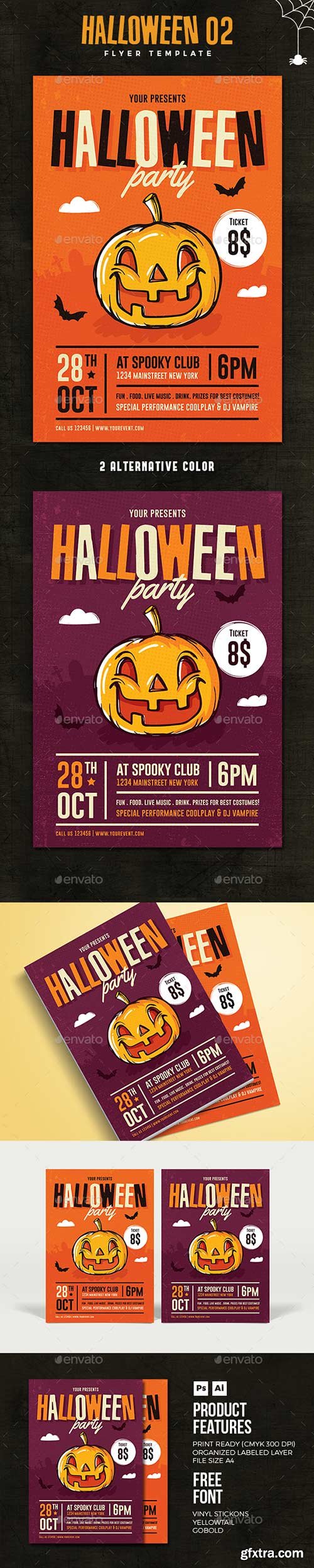 Graphicriver - Halloween Flyer 02 18101607