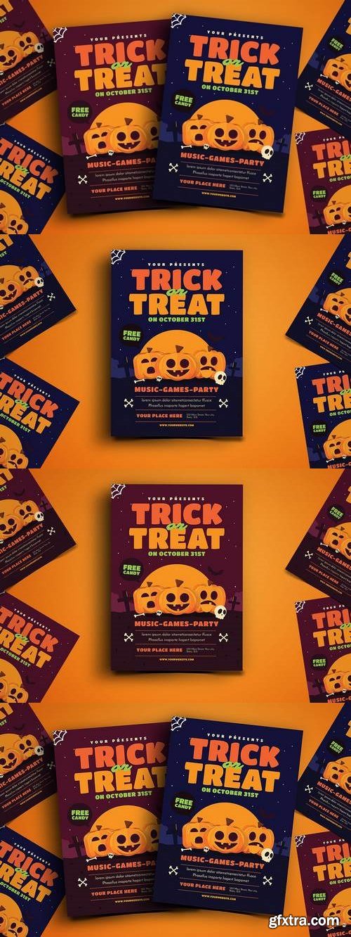 Trick or Treat Halloween Event Flyer